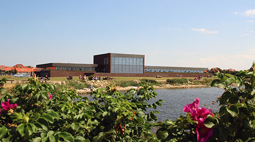 Et sommerbillede af Ringkøbing Rådhus